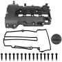 MITZONE Engine Valve Cover with Gaskets Bolts & Oil Filler Cap Compatible with 2011-2019 Chevy Cruze Sonic Volt Trax Buick Encore Cadillac ELR 1.4L Turbo Replace# 55573746 25198498 264-968