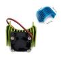 RC Motor Heatsink 540, Aluminum Motor Heat Sink with 6V Cooling Fan Fit 540 550 3650 Size Brushless Motor for 1/8 1/10 RC Car Truck Buggy Crawler(Green)