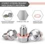 DEEFILL M14 x 1.5 Magnetic Oil Drain Plug, Stainless Steel Oil Drain Plug with Copper Crush Washer Replacement for Ford, GM, Hyundai, KIA and Accord, CRV, Civic, Pilot, Fit, Odyssey