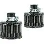 Miaowa 2PCS 12mm Air Filter Carbon Fiber Cold Air Intake Filter Breather Turbo Vent Air Intake Filter Cleaner Black Universal compatible with car and Motorcycle