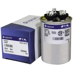 GE Genteq Capacitor round 25/5 uf MFD 370 volt 97F9803, 25 + 5 MFD at 370 volts