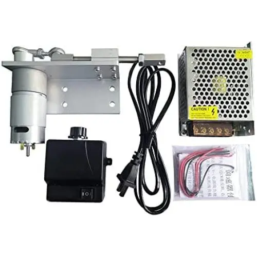 DIY DC 12V/24V 10-900 RPM Linear Actuator Set Reciprocating Motor Stroke 12/16/20/25mm + Power Supply + Speed Controller Set (Color : 24V, Size : 30rpm)