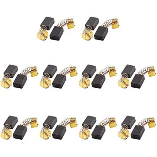 Bonsicoky 20Pcs Electric Motor Carbon Brush 11mm x 8mm x 5mm Power Tool Carbon Brushes Replacement Part for Electric Drills, Polishers, Engravers