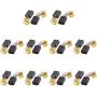 Bonsicoky 20Pcs Electric Motor Carbon Brush 11mm x 8mm x 5mm Power Tool Carbon Brushes Replacement Part for Electric Drills, Polishers, Engravers