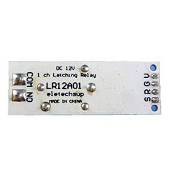 eletechsup DC 12V 10A Magnetic Latching Relay Module Zero Power Hold Switch Bistable Self-Locking Board for LED Motor CCTV PTZ (1)