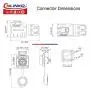 CNLINKO Quick Electrical AC DC Power Connector 10A 500V, pin Socket Plug Connector Waterproof M16 3PIN, Professional Audio Panel Mount connectors for led Light, (3 PIN)