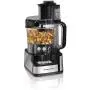 Hamilton Beach Stack & Snap Food Processor and Vegetable Chopper, 12 Cup Bowl, 2-Speed 450 Watt Motor, Black (70725A) & 45 Cup Coffee Urn and Hot Beverage Dispenser, Silver