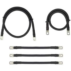 Aftermarket 1/0 Gauge Golf Cart Battery Cables Fits EZGO RXV Golf Carts - Cables 5 Piece Set