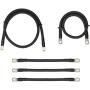 Aftermarket 1/0 Gauge Golf Cart Battery Cables Fits EZGO RXV Golf Carts - Cables 5 Piece Set