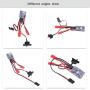 Vehicles-OCS Plastic 10A Brushed ESC Motor Speed Controller for RC Car Boat Tank Without Brake ESC for 1/16 1/18 1/24