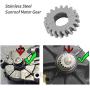 KIMISS 19Teeth Motor Gear, Stainless Steel Sunroof Motor Gear Repair Kit for Benz W202 W204 W212