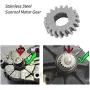 KIMISS 19Teeth Motor Gear, Stainless Steel Sunroof Motor Gear Repair Kit for Benz W202 W204 W212