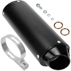 FVRITO 38MM 1.5 inch Exhaust Muffler Silencer Pipe Clamp for 125cc 140cc 150cc 160cc Lifan Yx Stomp Taotao SDG Pit Dirt Bike ATV Quad 4 Wheeler Motocross Motorcycle Black