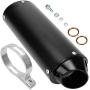 FVRITO 38MM 1.5 inch Exhaust Muffler Silencer Pipe Clamp for 125cc 140cc 150cc 160cc Lifan Yx Stomp Taotao SDG Pit Dirt Bike ATV Quad 4 Wheeler Motocross Motorcycle Black