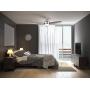 Canarm LTD Calibre BPT 48 Frosted Glass 1 Bulb Light Kit, 48-Inch Ceiling Fan with 3 Blades, Grey/White