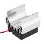 1/10 RC Aluminum Alloy Heat Sink with Cooling Fan for 540/550 / 3650 Motor RC Car (Silver)