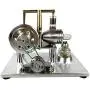 Teerwere Stirling Engine Motor Stirling Engine Kit DIY Assembly Stirling Engine Generator Model Toy (Color : Silver, Size : One Size)