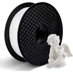 Kingroon PLA 3D Printer Filament, Dimensional Accuracy +/- 0.03 mm, 1 kg Spool(2.2lbs), 1.75 mm,White