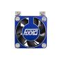 DKKY Aluminum Motor Cooling Fan 40-43mm Adjustable Dual Motor Mounts for ARRMA Axial TRAXXAS 1/10 RC Car 4274 4068 4268 Motor (Titanium Blue)