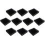 Easycargo 24pcs 40mm Heatsink 40x40x11mm, Aluminum Cooler Heat Sink for Cooling 3D Printers, Nema 17, TEC1-12706 Thermoelectric Peltier Cooler 40mmx40mmx11mm (Black 24pcs)