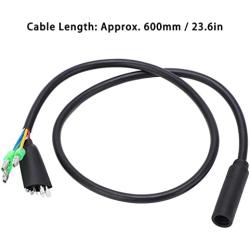 Vifemify Electric Bike Accessories 600mm Motor Convert Extension Cable 9 Pin Conversion Line Waterproof Connector Electric Conversion Kit