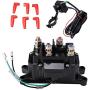 ALAVENTE ATV Winch Solenoid & Switch Kit 12V 250A Winch Rocker Thumb Switch Combo, Solenoid Relay Contactor w/Protecting Caps for UTV Truck 4x4 Vehicles