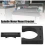 CNC Motor Clamp Mounting Bracket, 71mm Shaft Spindle Motor Mount Holder with M5 Screws and Connector Kit, Aluminum Router Mount for CNC Engraving Machine