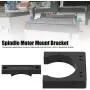 CNC Motor Clamp Mounting Bracket, 71mm Shaft Spindle Motor Mount Holder with M5 Screws and Connector Kit, Aluminum Router Mount for CNC Engraving Machine