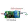 Eletechsup DC 5V 2 Channel 9 Function Delay Timer Relay Module Controller Motor Reverse Cycle Loop Timers Interlock Latch Switch Board LED (4)