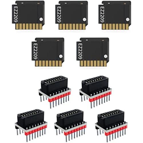 BIGTREETECH New Upgrade EZ2209 Stepper Motor Driver with EZ-Driver Connection V1.0 Support UART Mode for SKR V1.4 Turbo, SKR 2, SKR 3 SKR Pro V1.2, Octopus, Octopus Pro 3D Controller Board (5 Sets)