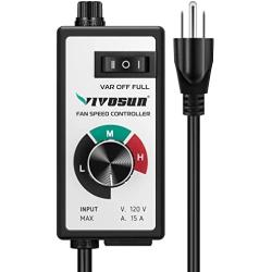 VIVOSUN Variable Fan Speed Controller, Speed Adjuster for Inline Duct Fan in Ventilation System