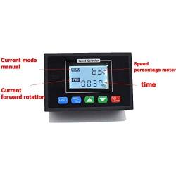 WSDMAVIS 1 Pcs Digital PWM DC Motor Speed Controller 0~100% Speed Variator DC 10-55V 40A Time Reversible LCD Screen for Brush Motor 12V 24V 36V 48V