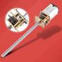 DC 6V Gear Motor High Torque Electric, with Long M3*55MM Screw Thread Output Shaft 30/60/100/150/200/300/400/500RPM for Many Devices in Your Home(6V 60RMP)