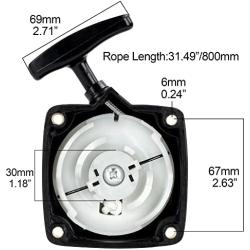 Pull Start Starter Recoil Replacement for 52cc 2HP Predator Earth Auger 63022