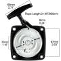 Pull Start Starter Recoil Replacement for 52cc 2HP Predator Earth Auger 63022