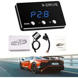 Throttle Response Controller,9 Drive 9-Mode Universal Electronic Throttle Controller For Dodge Maserati Chrysler Jeep(807) (Back and Blue)