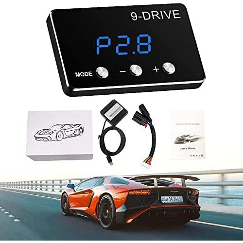 Throttle Response Controller,9 Drive 9-Mode Universal Electronic Throttle Controller For Dodge Maserati Chrysler Jeep(807) (Back and Blue)