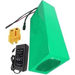 Jieoto E-Bike Li-ion Battery 48V 18AH Rechargeable Electric Bicycle Li-ion Battery Electric Bicycle Moped Battery with Charger, for 200W 350W 500W 800W 1000W Motor
