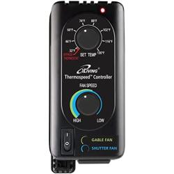 iLIVING Exhaust Fan Thermospeed Temperature Controller and Speed Controller, Black, ILG8SFST
