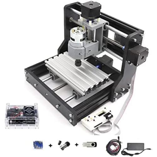 DIY Mini 1610 PRO Milling Machine 3 Axis GRBL Control CNC Router Kit Engrave PVC,PCB,wood router engraver Engraving Machine CNC1610 Pro with Offline Hand Control (1610 Pro w/offline controller)