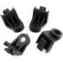 American Volt 4-Pack Complete Dual Electric Radiator Condenser Transmission Engine Oil Cooler Fan Mounting Installation Kit Zip-Tie Straps Foam Vibration Pads Springs L-Bracket 90 Degree Corner Fin Mounts Clips Fasteners Universal Automotive Replacement C