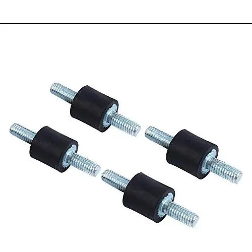 M4 Rubber Mounts Shock Absorbers Anti Vibration Silentblock Car Boat Bobbins, Pack of 4 (M4 10x10mm)