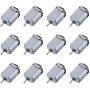 Topoox 12 Pack DC Motor 1.5-3V 15000RPM Mini Electric Hobby Motor for DIY Toys Science Projects
