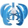 1200W Wind Turbine 5 Blade Wind Vertical Axis Generator Blue Electricity Producer Equipment for Boats Terraces Cabins or Mobile Houses Charging (24V)