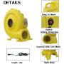350W Bounce House Blower- Air Blower for Inflatable-Easy to Store and Portable- Suitable for Small Inflatable Bounce House/Inflatable Water Slide/Inflatable Castle/Inflatable movie screen
