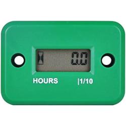 Nine-Rong Digital LCD Inductive Hour Meter Hourmeter Waterproof for Marine Boat SnowBlower Inverter Generator Motorcycle ATV Lawn Mower and Small Gas Engine(Black)