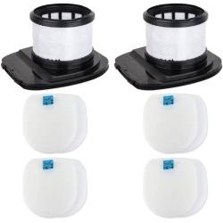 IX140 IX141 IX142 Filters, Sgizoku IX141 Filters for Shark Rocket Pet Pro IZ140 IZ140C IZ141C IZ142 UZ145 Stick Vacuums, Part 616FJ140 & 617FJ140, 2 Pack HEPA Filter and 4 Pack Foam & 4 Pack Flet Filter Kit (10 Pack)