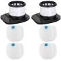 IX140 IX141 IX142 Filters, Sgizoku IX141 Filters for Shark Rocket Pet Pro IZ140 IZ140C IZ141C IZ142 UZ145 Stick Vacuums, Part 616FJ140 & 617FJ140, 2 Pack HEPA Filter and 4 Pack Foam & 4 Pack Flet Filter Kit (10 Pack)