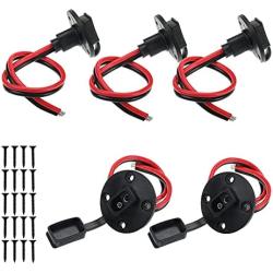 HYDDNice 5PCS 12AWG SAE Plug Solar SAE Socket with SAE Quick Disconnect Universal Mountable Connectorfor Motorcycle Cars Tractor