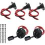 HYDDNice 5PCS 12AWG SAE Plug Solar SAE Socket with SAE Quick Disconnect Universal Mountable Connectorfor Motorcycle Cars Tractor